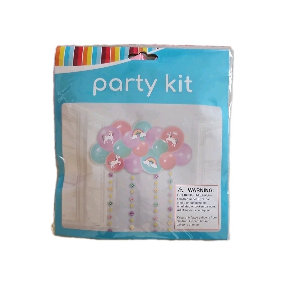 Unicorn Rainbow Theme Birthday Party Balloon‎ Decorations Kit Pastel #1012,1013
